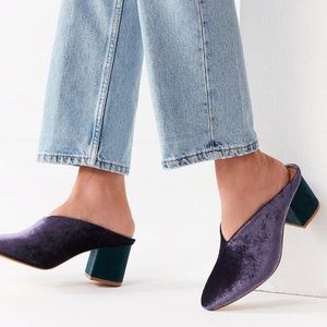 Urban Outfitters Isla Velvet Mules